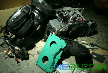 晶科能源事件 记者采访摄像机被抢_国内_光伏