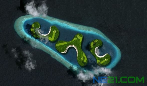 马尔代夫由一系列珊瑚礁构成,整个岛链的最高处也不过高出海平面2.3米。 马尔代夫由一系列珊瑚礁构成,整个岛链的最高处也不过高出海平面2.3米。