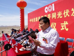 世健介绍了项目情况，他说，景泰并网光伏发电项目是打造景泰“风光互补”发电项目的良好开端，是中电投集团在甘肃实现从单一水电向水、火、风、光、新能源发电转变的重要标志，符合国家新能源建设思路；符合中电投集团公司 “三步走”发展战略；符合白银市委、市政府城市经济转型的基本要求，符合景泰县委县政府建设能源大县的发展思路。他表示，将在白银市景泰县各级政府和黄河水电公司的大力支持下，精心组织，精心施工，加快工程项目实施步伐。