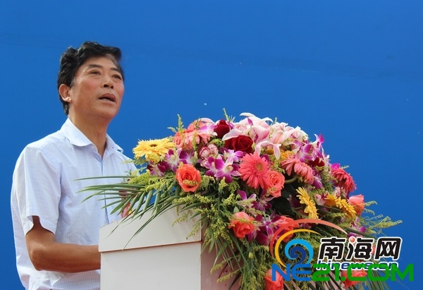 竣工投产剪彩仪式(南海网记者马伟元摄)