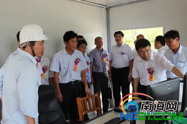 竣工投产剪彩仪式(南海网记者马伟元摄)