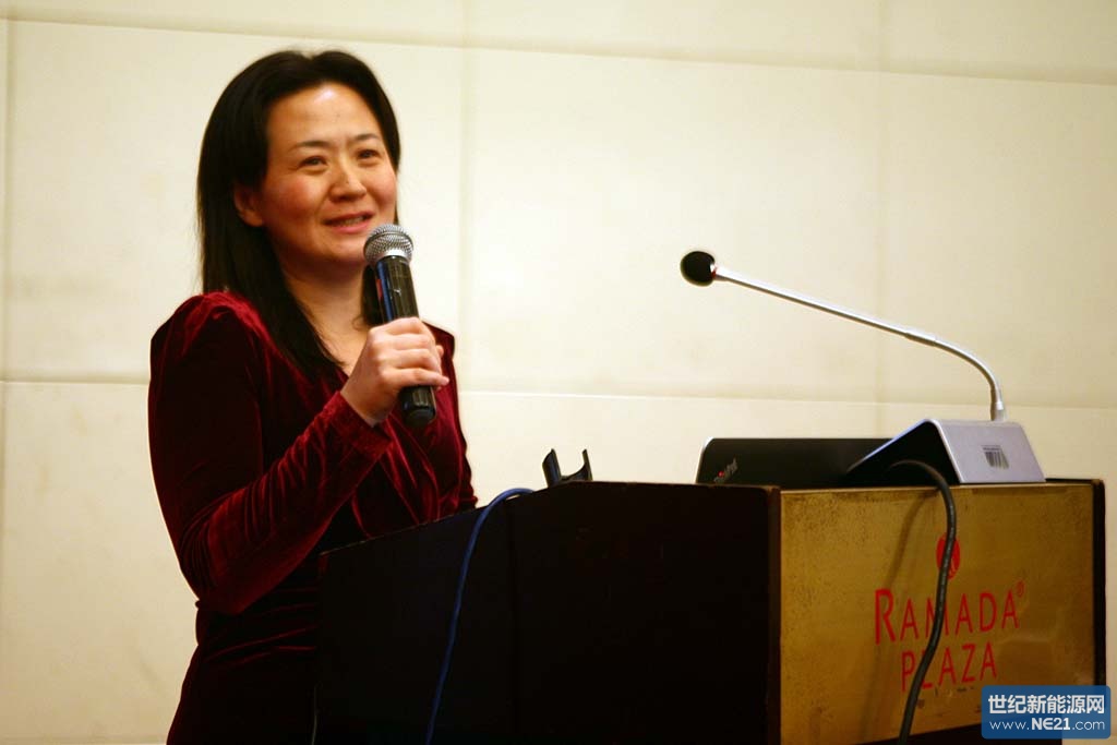 浙江省光伏产业科技联盟秘书长赵永红博士做主题报告