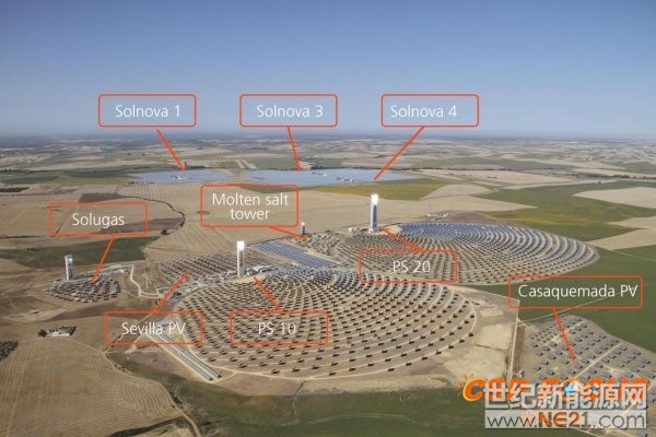 Solnova Solar 阿本戈带你看西班牙Solnova槽式和PS塔式光热电站_世纪新能源网 Century New Energy Network
