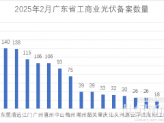 单月备案2.02GW！广东省2月份工商业光伏项目备案清单出炉