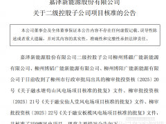 嘉泽新能源350MW风电项目获核准