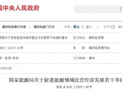 国家能源局：支持民企“走出去” 开展氢能等绿色能源项目合作