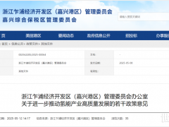 补贴2000万元！浙江又一氢能专项政策发布