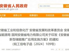 安徽新型储能新政：强制50%共享储能项目租赁