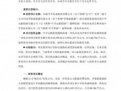 4.07亿元！中孚实业投建2个源网荷储一体化风电项目
