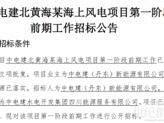 中国电建1700MW海上风电项目启动招标