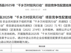 甘肃陇西县20MW“驭风行动”项目竞配公示