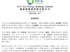 协鑫新能源：预计2025财年净亏损约11亿元