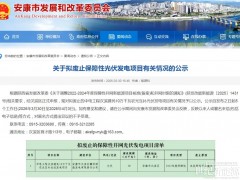 陕西拟废止100MW农光互补项目,涉及中国能建