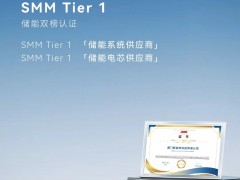新能安荣膺 SMM Tier 1 储能双榜认证