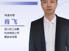 演讲嘉宾 | 新工绿氢氢能总经理肖飞：“十五五 ”氢能交通领域展望和挑战