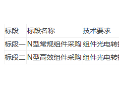 深圳能源集团1GW光伏组件集采供应商预选招标