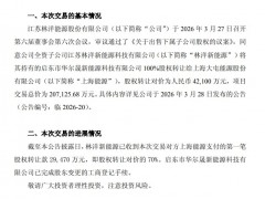 回笼资金加码储能 林洋能源逾20亿元资产转让落地