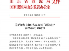 山东省虚拟电厂建设运行管理办法发布