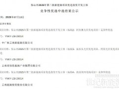 中广核、云南能源集团中选!云南保山210MW风、光指标中选结果公示