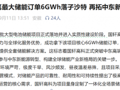 6GWh!电池巨头拿下沙特储能大单
